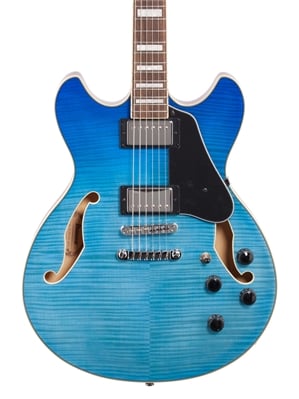 Ibanez Artcore AS73FM Semi-Hollowbody Guitar Azure Blue Gradation